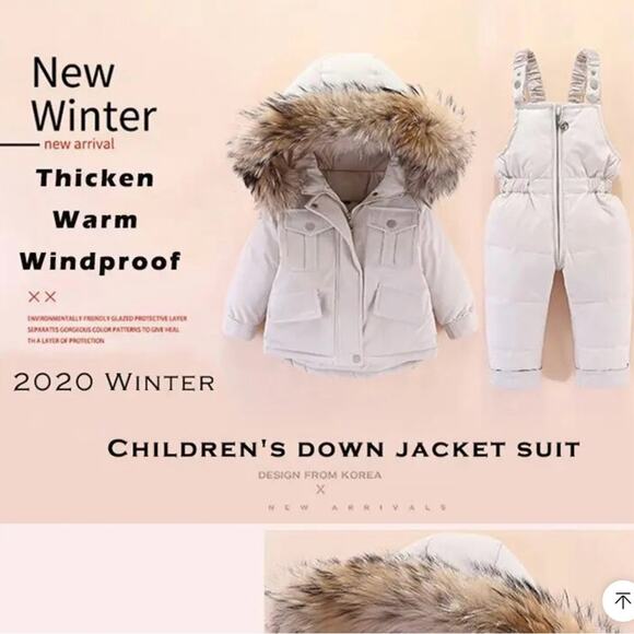 New very warm down snowsuit toddler 18-24 mo. - Picture 4 of 14